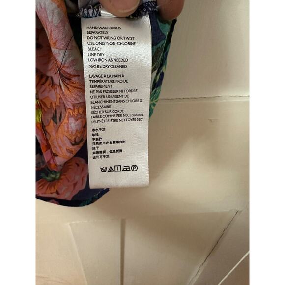MAEVE by ANTHROPOLOGIE Spring Floral Woman’s Melange Sleeve-less Top Size 00P - Picture 4 of 5